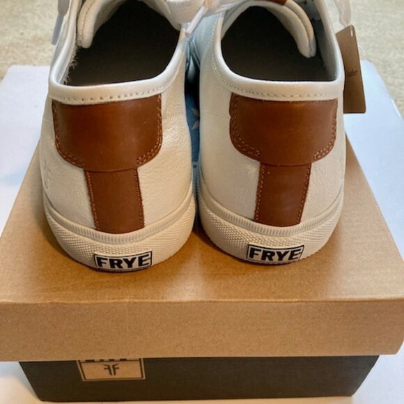 New with Tags Frye Company Womens size 9.5 Gia White Leather Sneakers FRYE - Picture 4 of 7